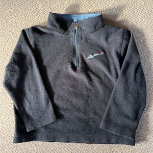 Kids LLBean Quarter-Zip Fleece Pullover fishers island golf logo 4T